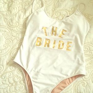 The bride bathing suit!